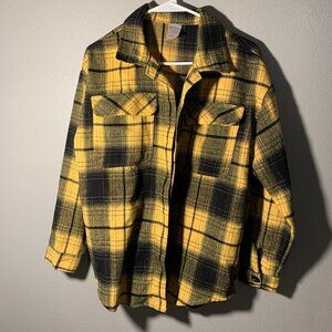 Nobo black & yellow heavy flannel